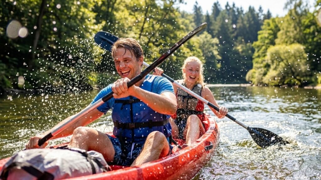 Kanovaren in de Ardennen