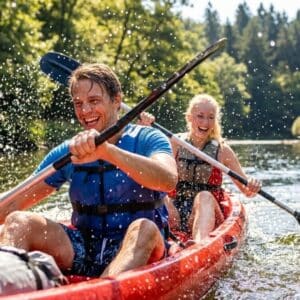 Kanovaren in de Ardennen