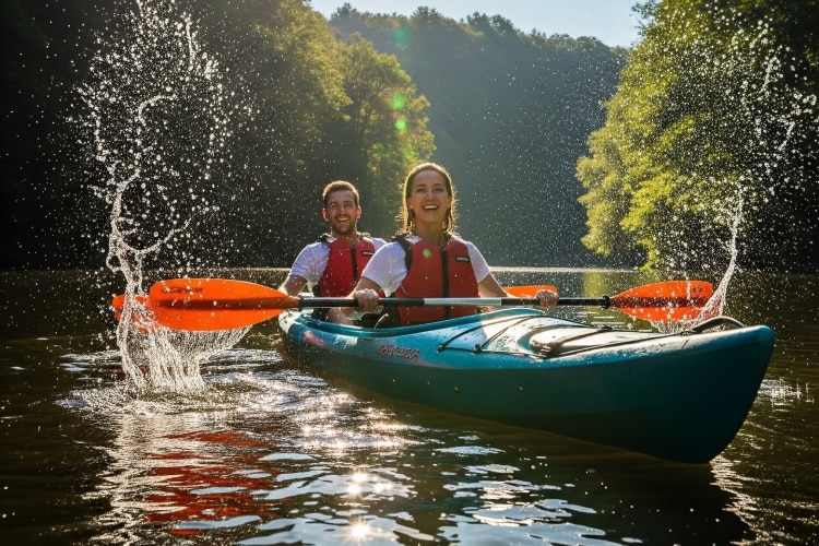Kanovaren in de Ardennen