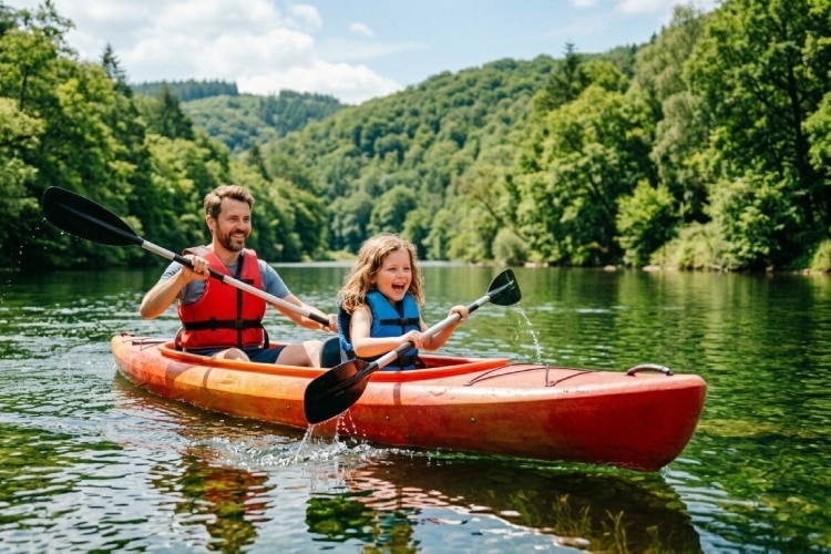 Kanovaren in de Ardennen