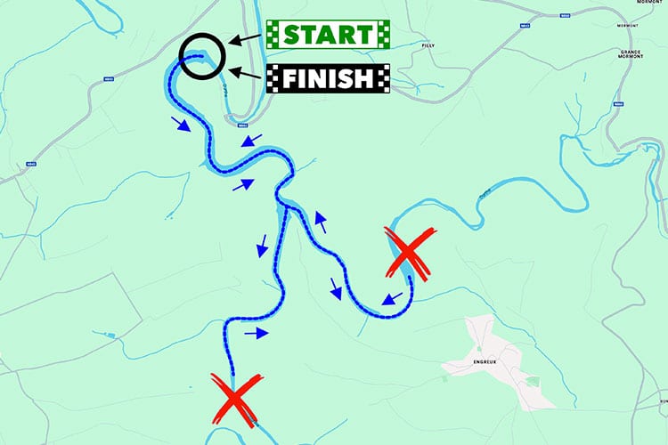 kanovaren Nisramont route