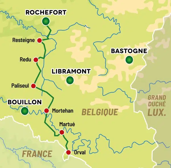Abdijroute van Rochefort naar Orval