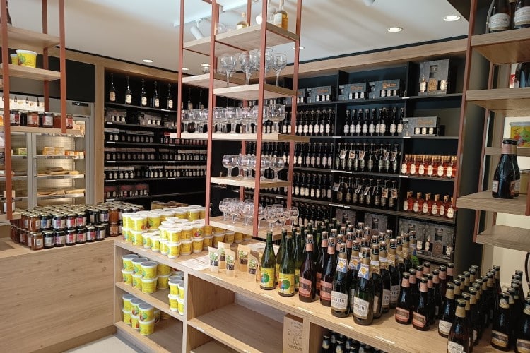 De winkel in de brouwerij van Val-Dieu