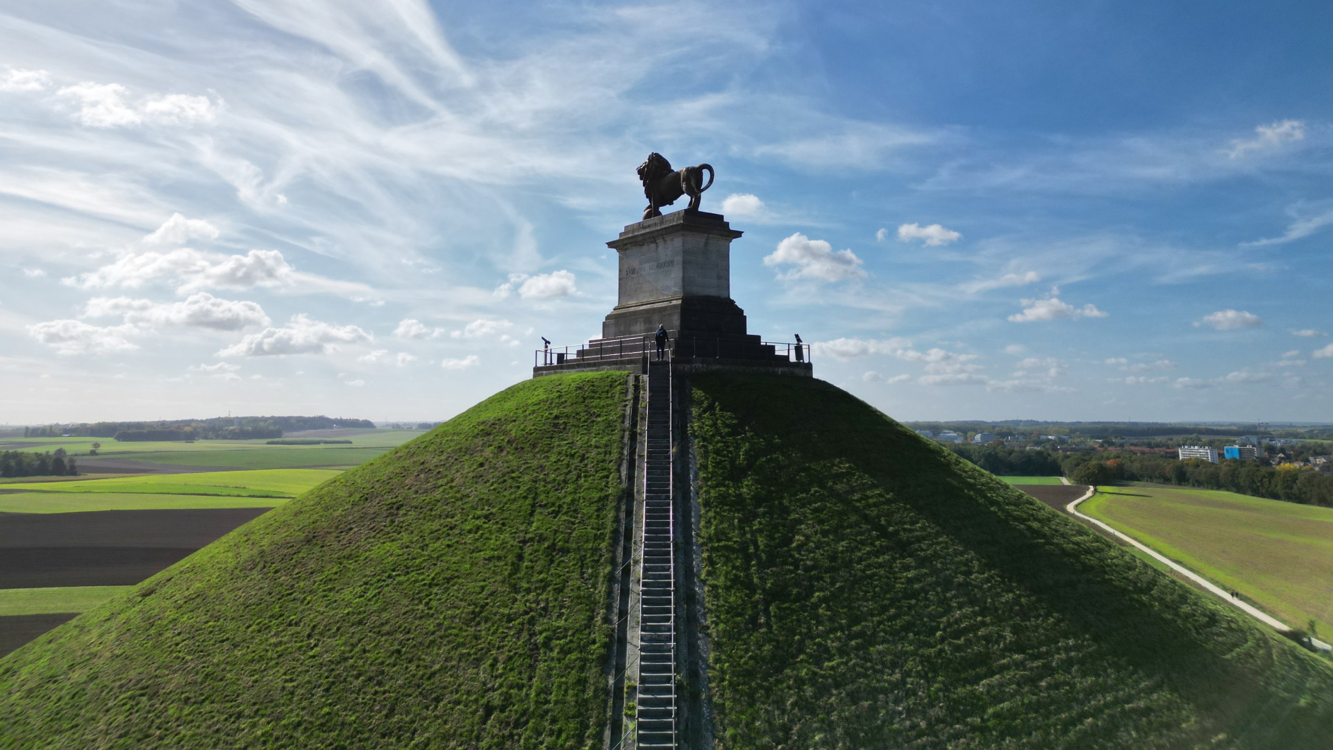 Waterloo stad in België waar Napoleon verloor