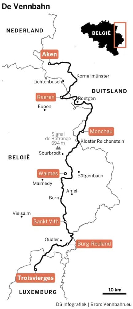 De Vennbahn, mooiste fietsroute van Europa