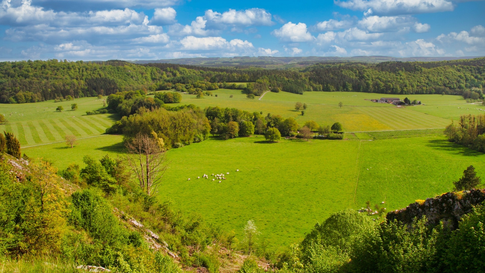 Panorama bij Han-sur-lesse