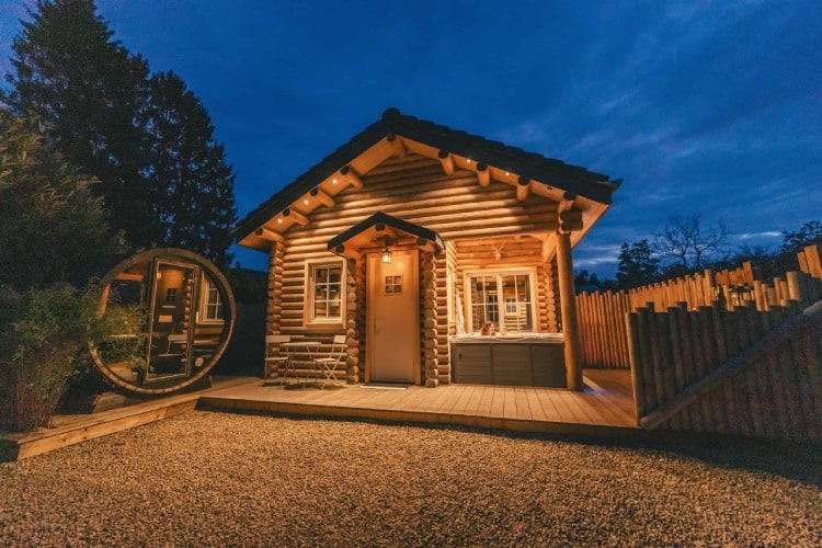 luxe slaapkamer in chalet ardennen